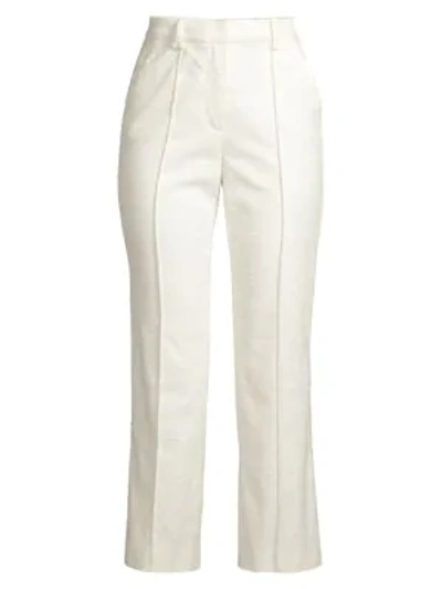 Rebecca Taylor Boucle Suit Pants In Snow