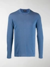 Drumohr Long-sleeved Sweatshirt In Blue