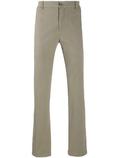 Closed Plain Straight-leg Chinos In Green