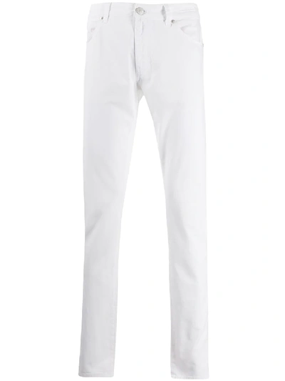 Pt05 Mid-rise Straight Jeans In White