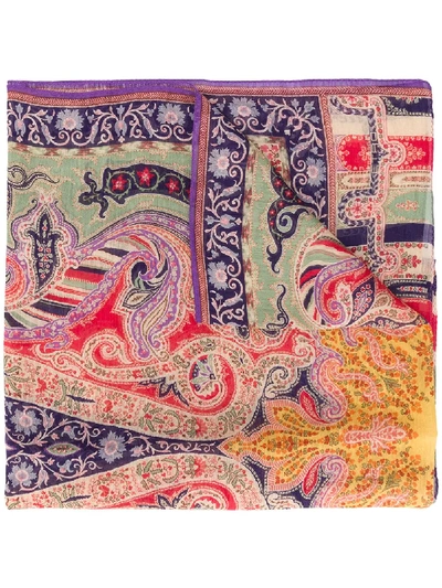 Etro Paisley-print Scarf In Nude