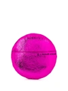 Mm6 Maison Margiela Logo Round Clutch In Pink