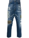 JUNYA WATANABE DROP-CROTCH JEANS