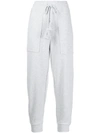 ULLA JOHNSON NELLIE CROPPED TRACK PANTS