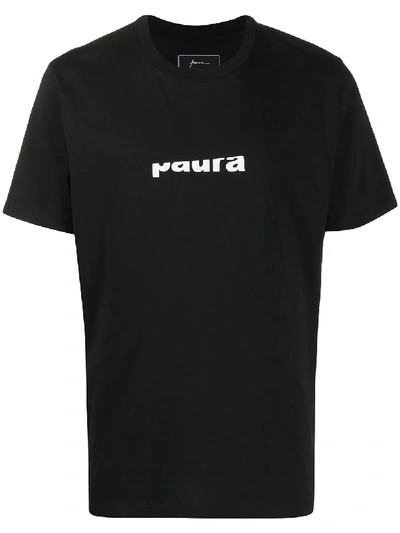Paura Boxy Fit T-shirt In Black