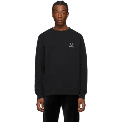 Etudes Studio Embroidered-logo Organic-cotton Hoodie In Black