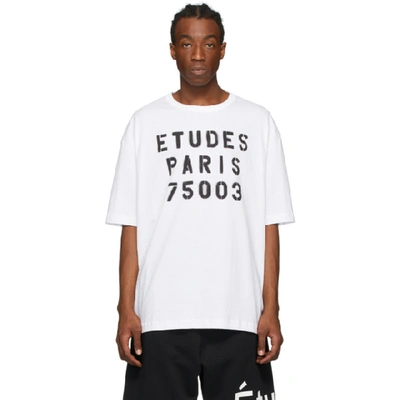Etudes Studio Etudes White Museum Stencil T-shirt