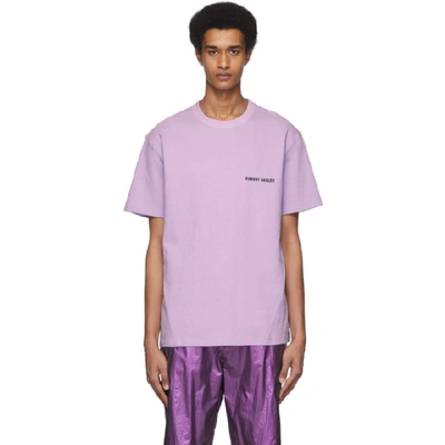 Robert Geller Ssense Exclusive Purple Logo T-shirt In 56 Lavender