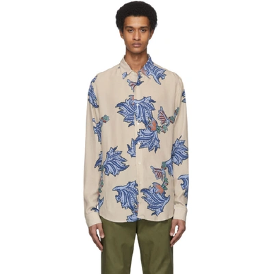 Hope Off-white And Multicolor Air Clean Shirt In Blue Paisle