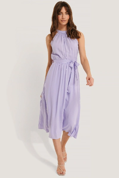 Trendyol Straped Midi Dress - Purple