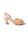 FENDI FENDI BOW DETAIL SLINGBACK SANDALS