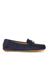 Ralph Lauren Barnsbury Suede Loafer In Dark Blue