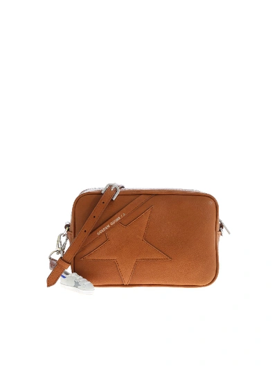 Golden Goose Star Leather Shoulder Bag In Brown