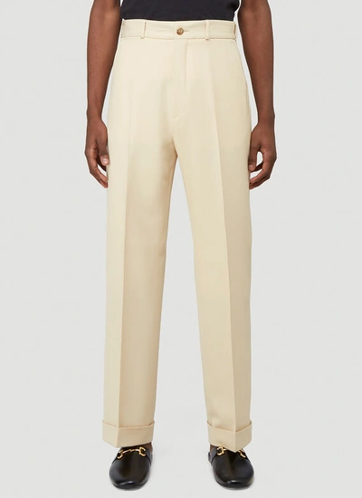 Gucci Classic Wide Leg Pants In White