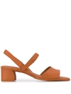 Camper Katie Block-heel Sandals In Orange