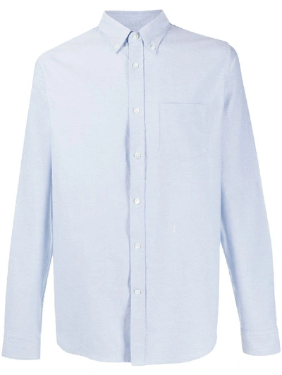 Closed Organic Cotton Fitted Shirt In Blue