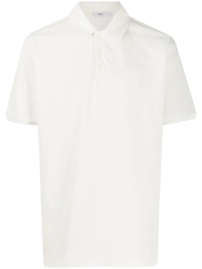 Closed Plain Long-sleeved Polo Shirt In White