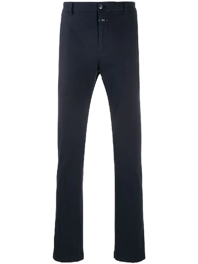 Closed Mid-rise Straight-leg Chinos In Blue