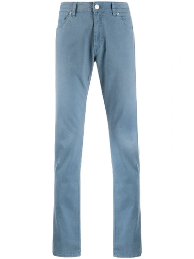 Pt05 Mid-rise Straight Jeans In Blue