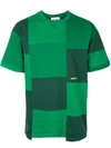 Ambush Patchwork Short-sleeve T-shirt In Green