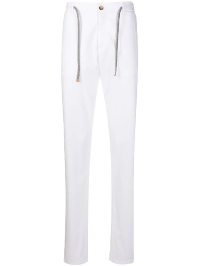 Canali Straight-fit Trousers In White