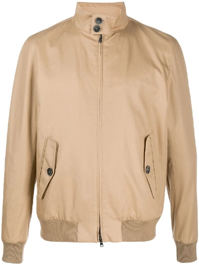 Herno High-neck Bomber Jacket In Neutrals