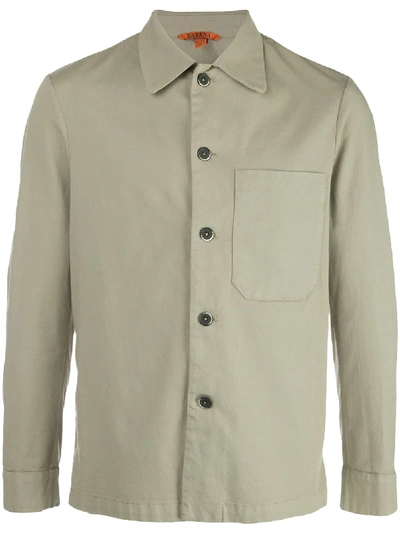 Barena Venezia Cedrone Chest Pocket Shirt Jacket In Green