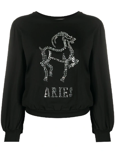 Alberta Ferretti Aries Sweatshirt In Black