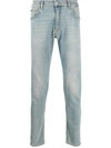 Represent Slim Faded Jeans In Blue