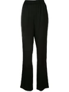 GOEN J SATIN STRAIGHT-LEG TROUSERS