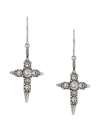 SAINT LAURENT CROSS-PENDANT EARRINGS