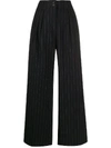 PAUL SMITH PINSTRIPED WIDE-LEG TROUSERS