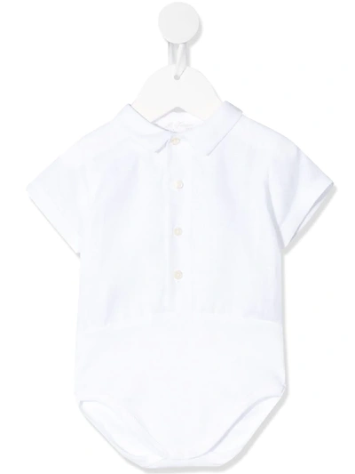 Mariella Ferrari Babies' Short Sleeve Polo Shirt In White