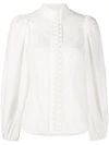 ZIMMERMANN LONG-SLEEVE FITTED BLOUSE