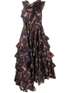 ULLA JOHNSON IMOGEN TIERED DRESS