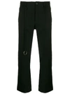 ANN DEMEULEMEESTER CROPPED FLARED TROUSERS