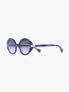 KALEOS BLUE MORAN ROUND SUNGLASSES,145473414968594