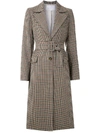 NK BELTED CHECK COAT