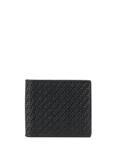 Ermenegildo Zegna Pelletessuta™ Leather Bi-fold Wallet In Black