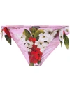 DOLCE & GABBANA TROPICAL ROSE BIKINI BOTTOMS