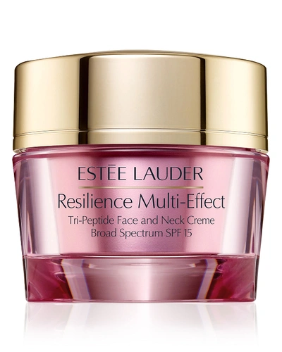 Estée Lauder Resilience Multi-effect Tri-peptide Face And Neck Moisturizer Cr&#x8f;me Spf 15, 2.5 Oz. In No Color