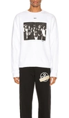 OFF-WHITE SPRAY PAINTING SLIM CREWNECK,OFFF-MK27