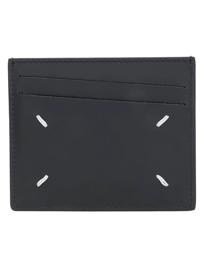Maison Margiela Stitch Detail Cardholder In Black