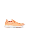 APL ATHLETIC PROPULSION LABS TECHLOOM BLISS PEACH STRETCH-KNIT SNEAKERS,3203682