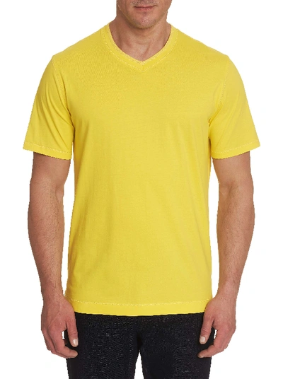 Robert Graham Maxfield T-shirt In Yellow