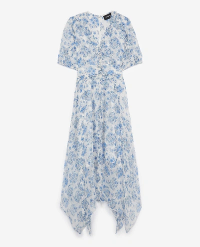 The Kooples Floral Light Blue Light Dress With Print