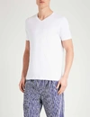 Derek Rose Mens Blue Basel Stretch-jersey T-shirt Xxl In White