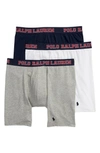 POLO RALPH LAUREN ASSORTED 3-PACK COTTON BLEND BOXER BRIEFS,RMBBP32LY