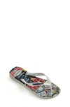 Havaianas Star Wars Flip Flop In White/ White/ Black