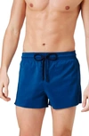 VILEBREQUIN SOLID SWIM TRUNKS,MANH9E00